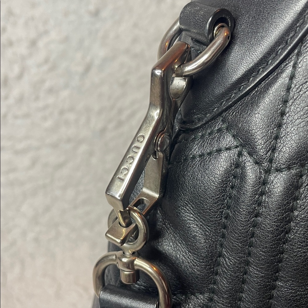 Gucci Dionysus Quilted Matelasse Leather Medium Hobo Shoulder Bag Black 446687 - Picture 6 of 17